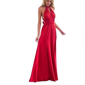 Convertible Multi Way Wrap Maxi Dress Long Party Grecian Dress